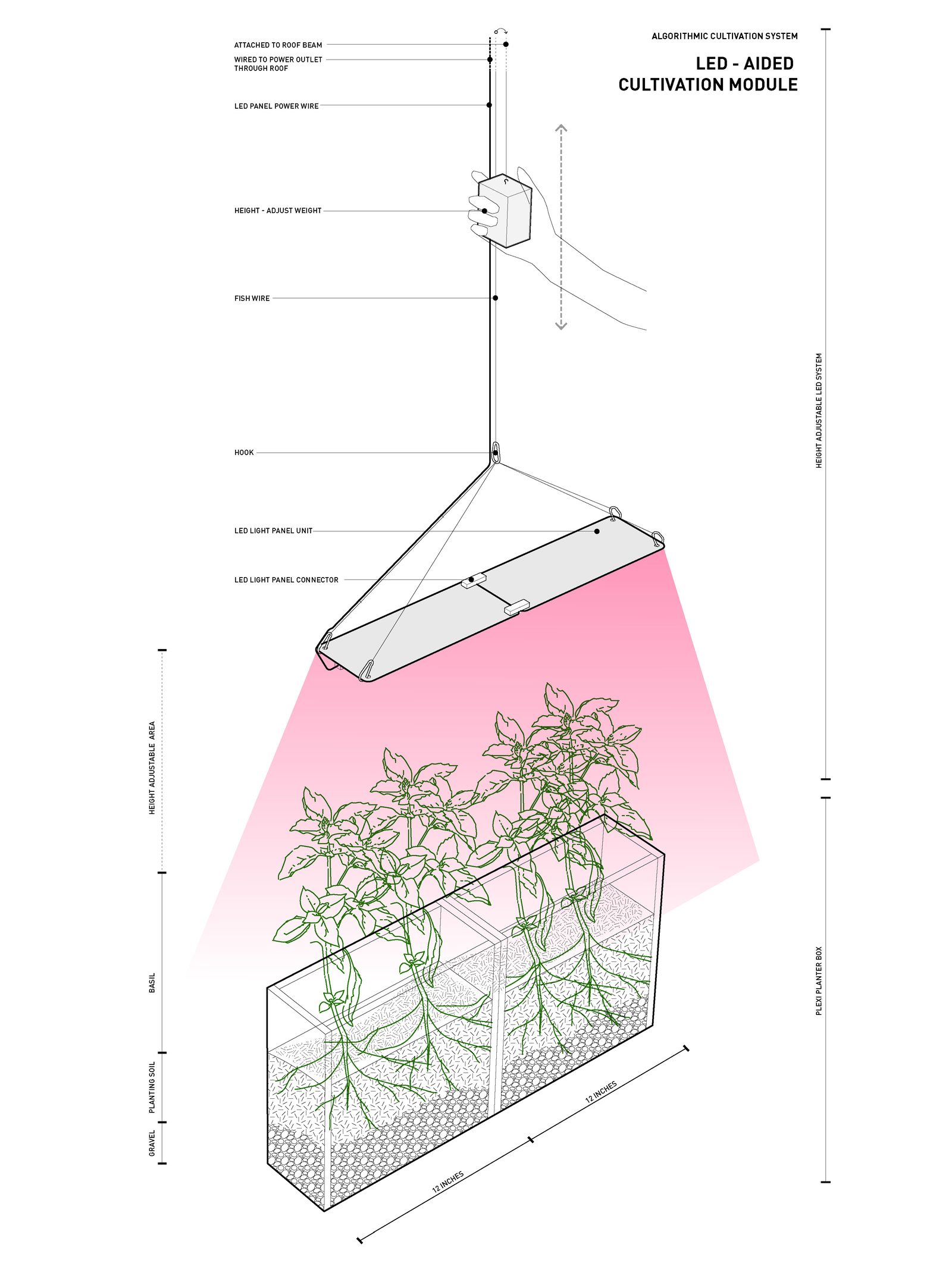 Algorithmic Cultivation lighting diagram