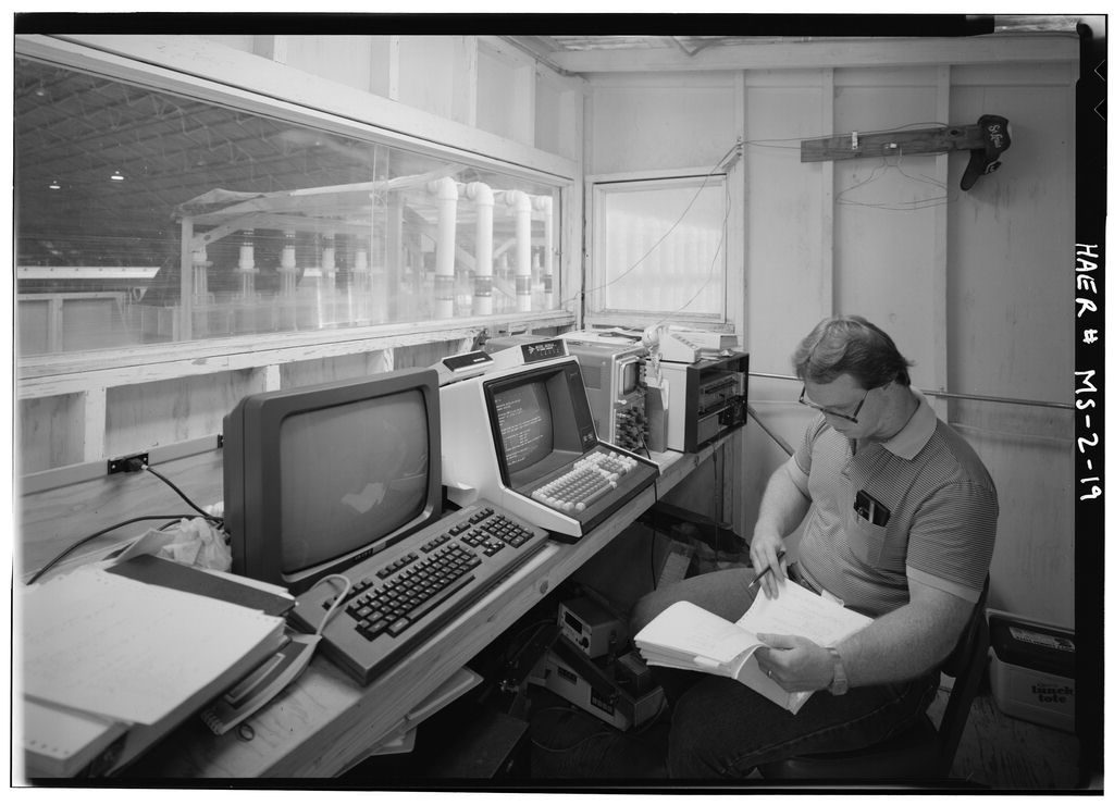 Mississippi River Basin Model panel and computer room