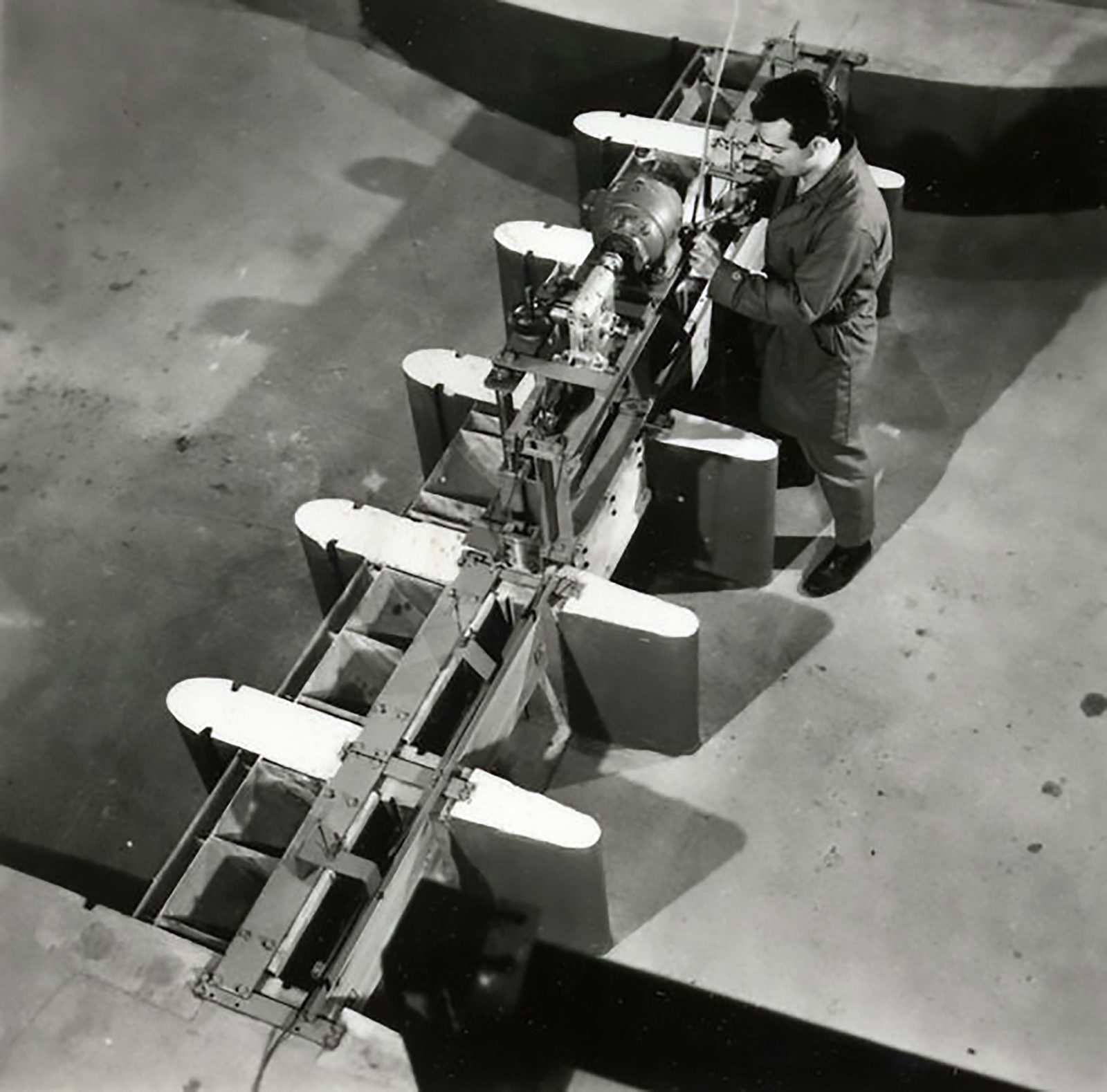 Prototype of the valves of the Rance tidal power plant