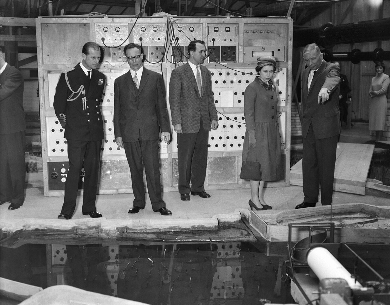 Thijsse during the visit of Elizabeth II and Prince Philip